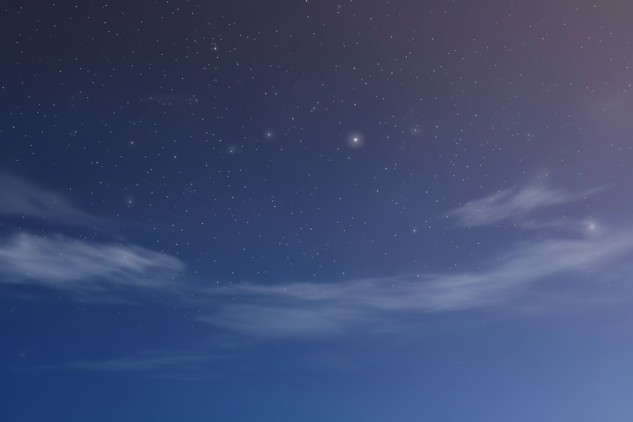 Midnight sky background without moon